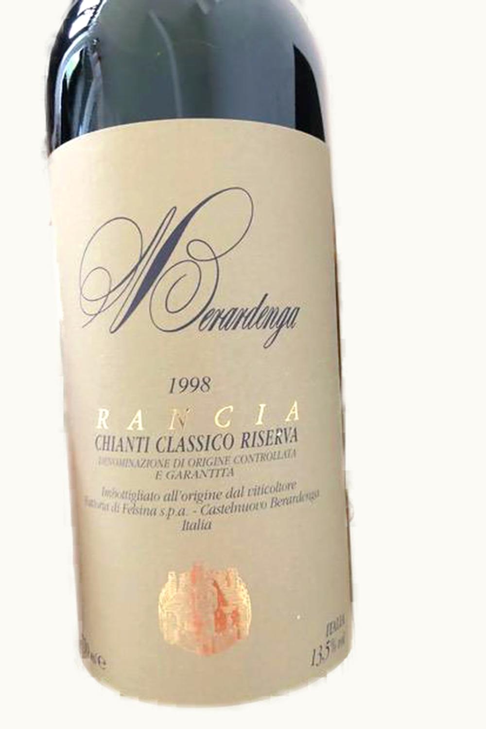 Felsina Berardenga Felsina Berardenga Rancia Riserva Chianti Classico DOCG, 1998