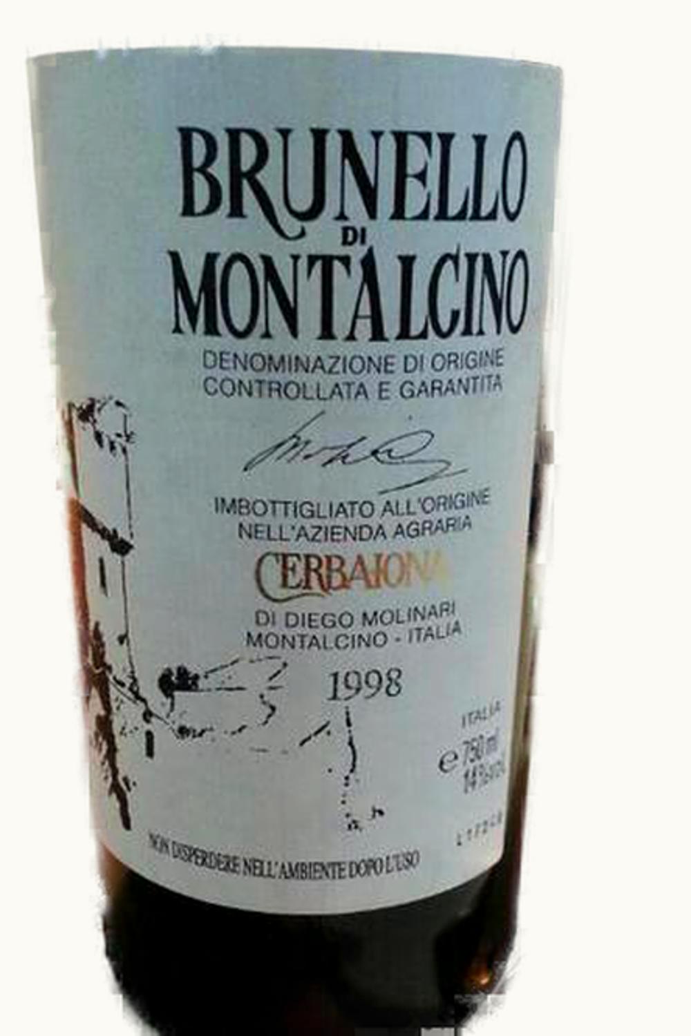 Cerbaiona Brunello di Montalcino DOCG, 1998