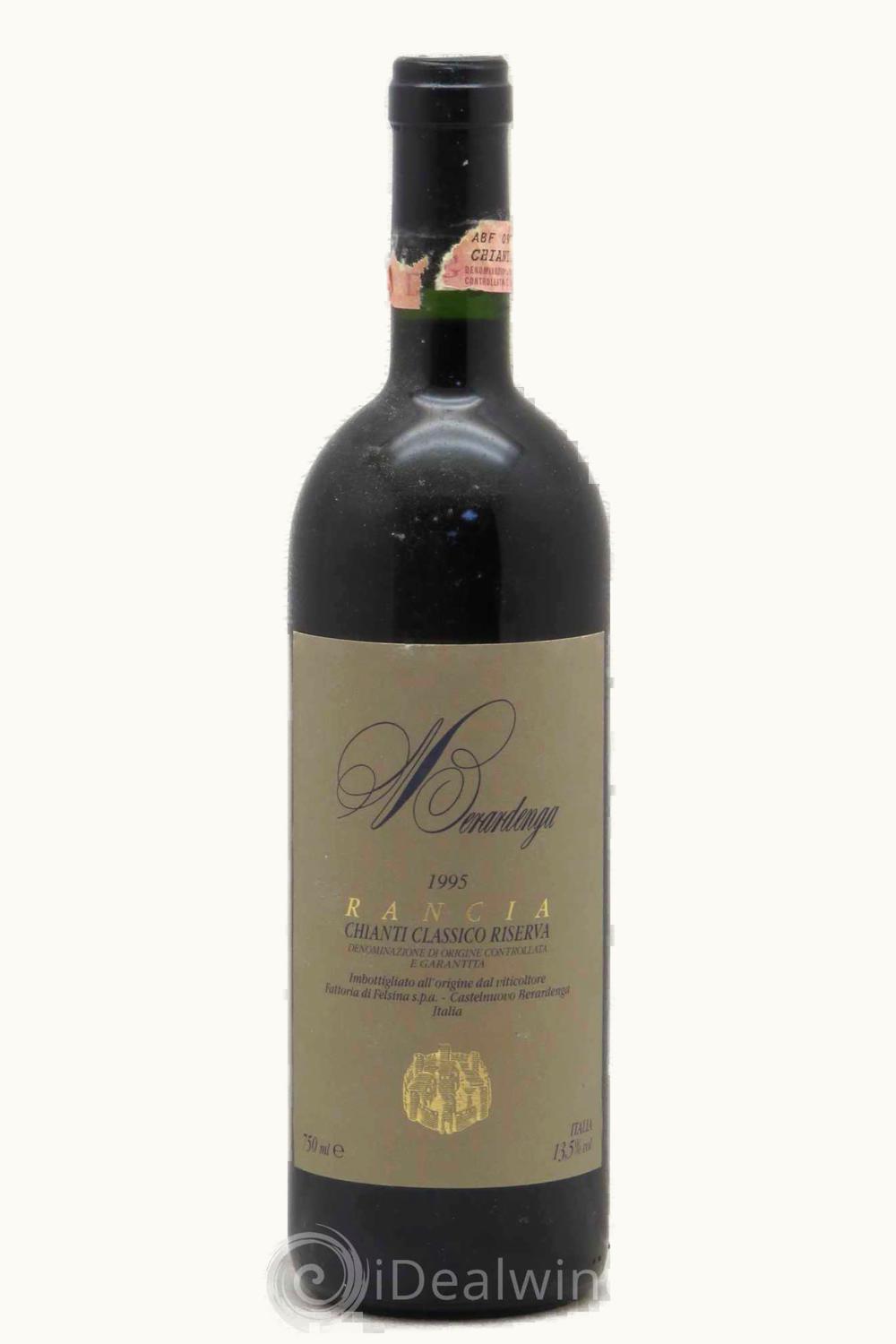 Felsina Berardenga Rancia RSRV DOCG Chianti Cls Tuscany Italy, 1995