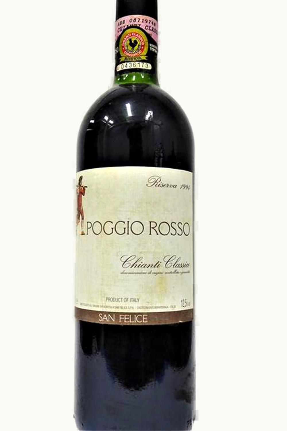St Felice Poggio Rosso RSRV Docg Chianti Cls, 1994
