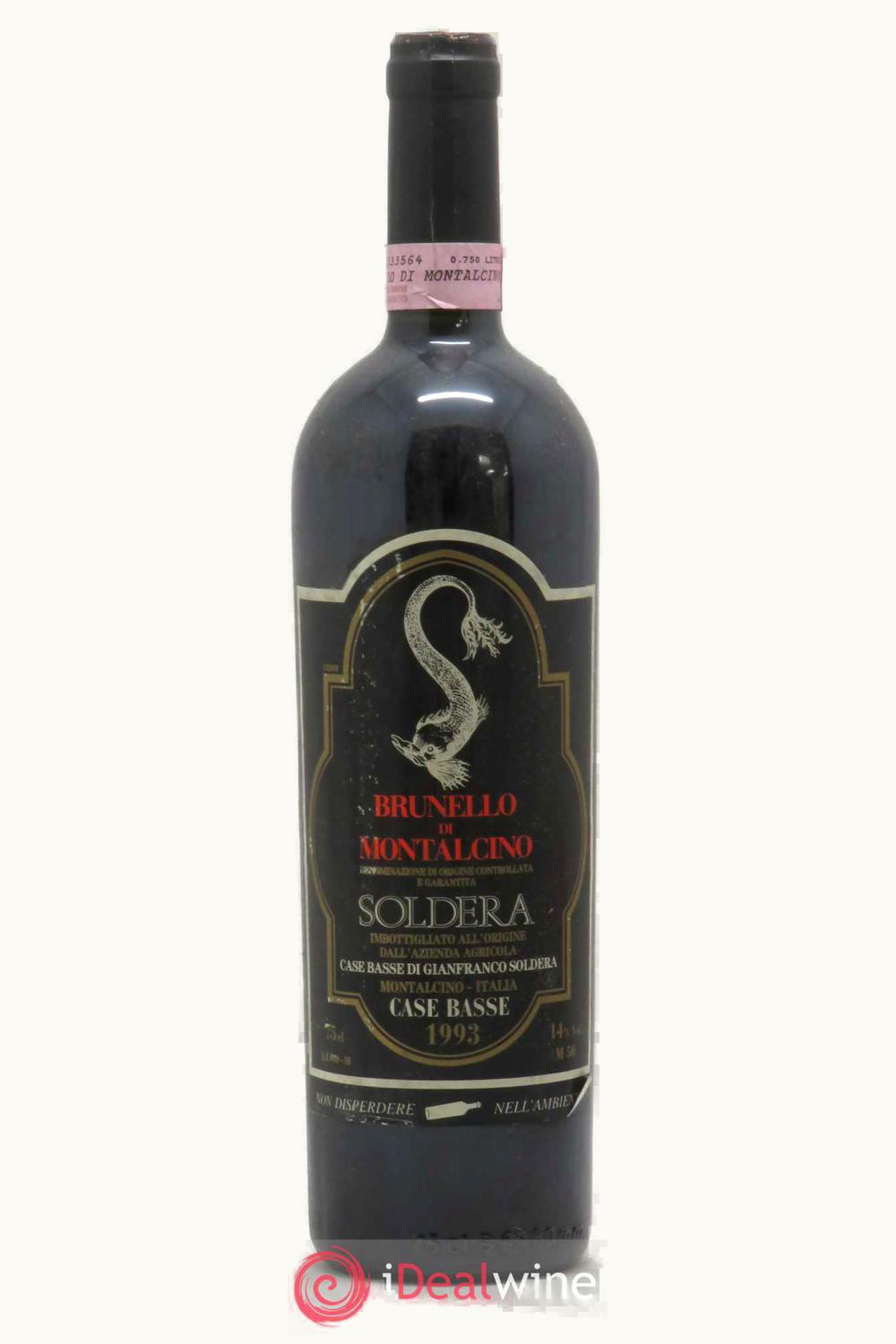 Basse di Gianfranco Soldera Brunello Montalcino DOCG Tuscany IGP Italy, 1993