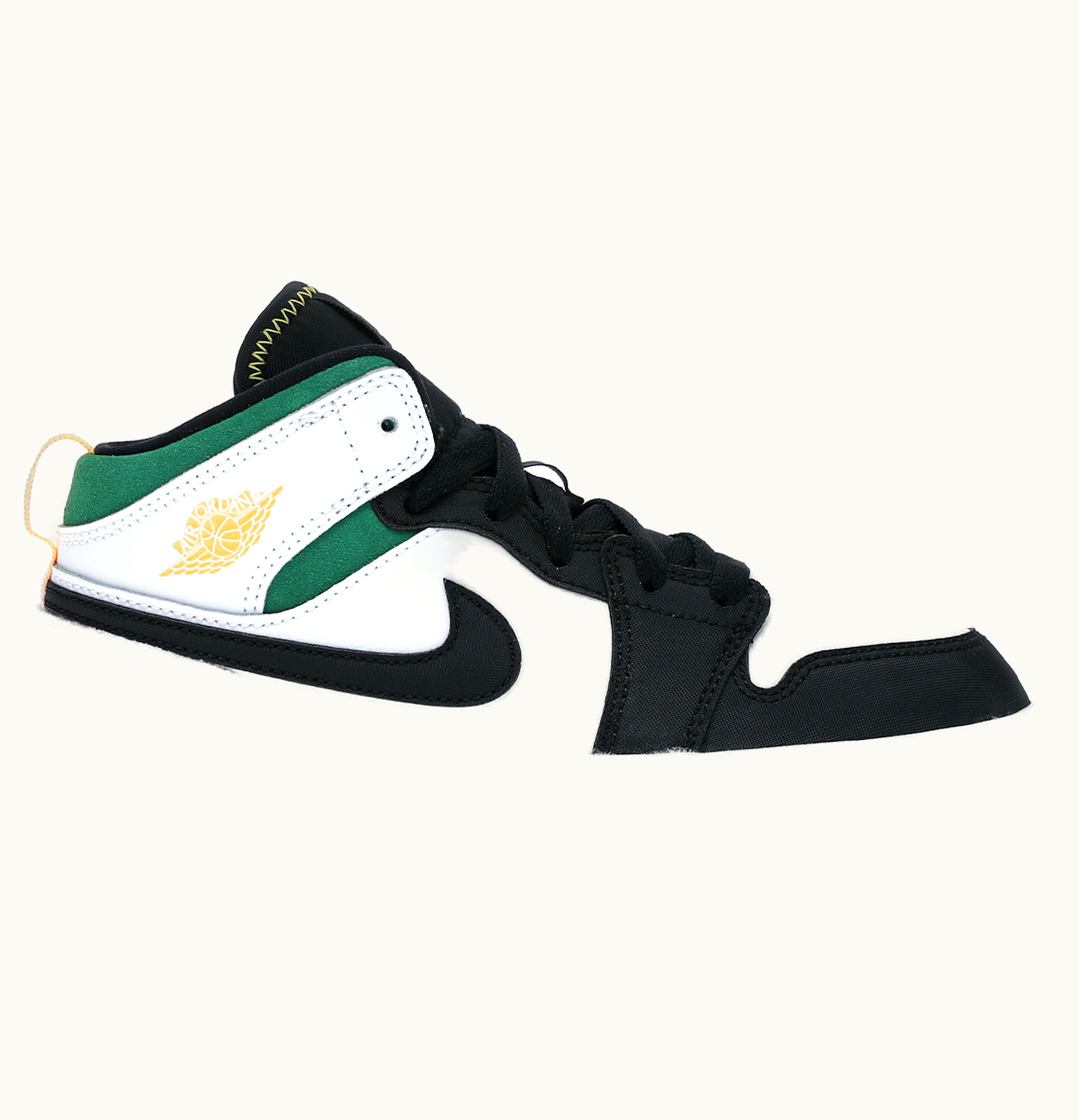 Jordan Air Jordan 1 Mid SE White Laser Orange Lucky Green PS