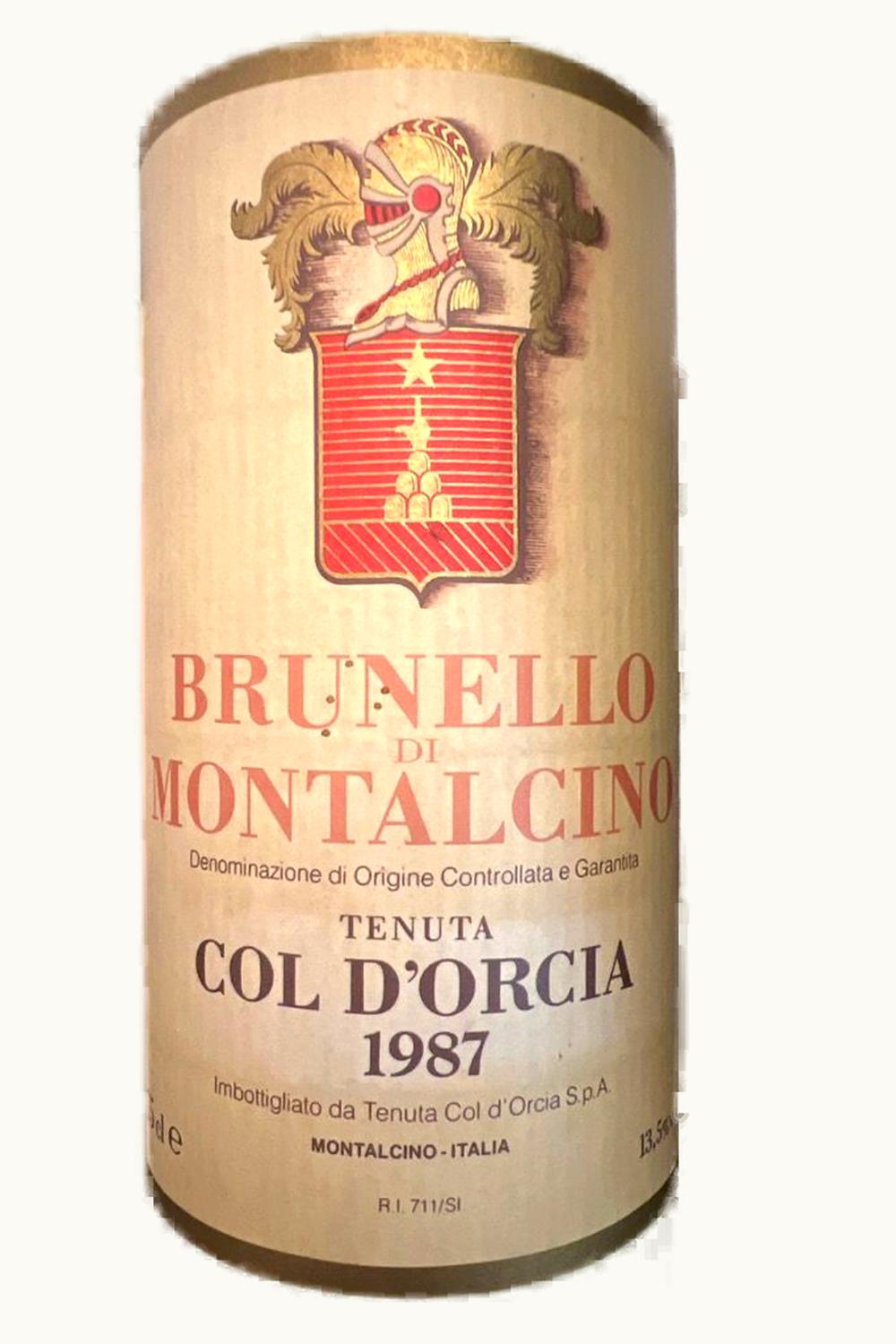 Tenute Col d'Orcia Tenute Col d'Orcia Rosso di Montalcino Tuscany Italy, 1987