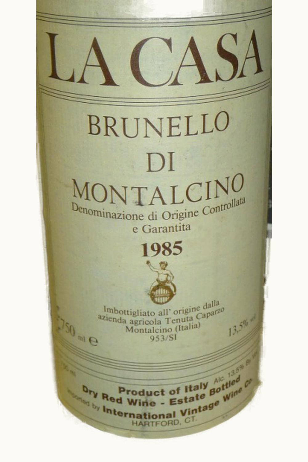 Caparzo La Casa DOCG Brunello di Montalcino Tuscany Italy, 1985