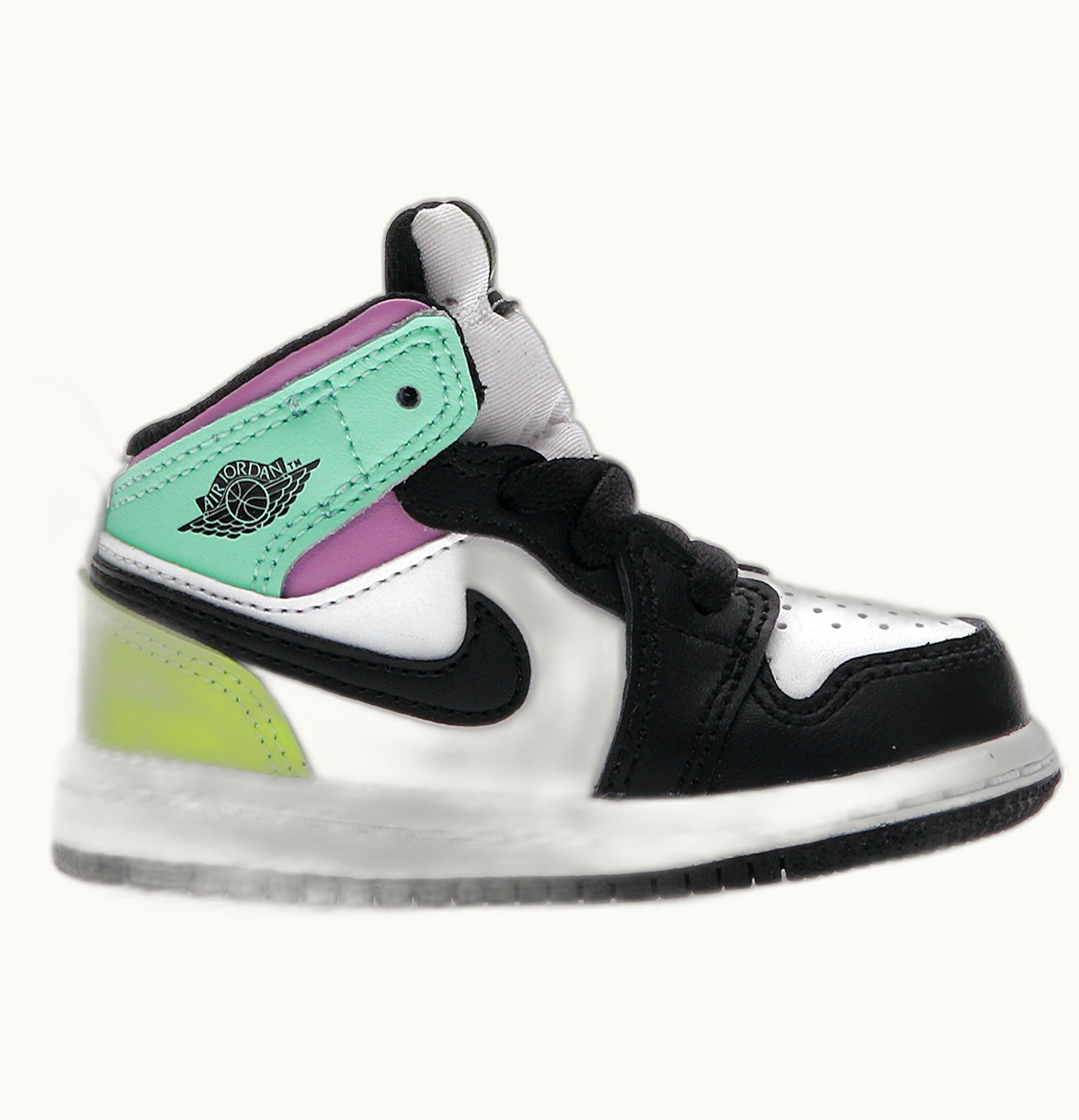Jordan Air Jordan 1 Mid Pastel Black Toe TD