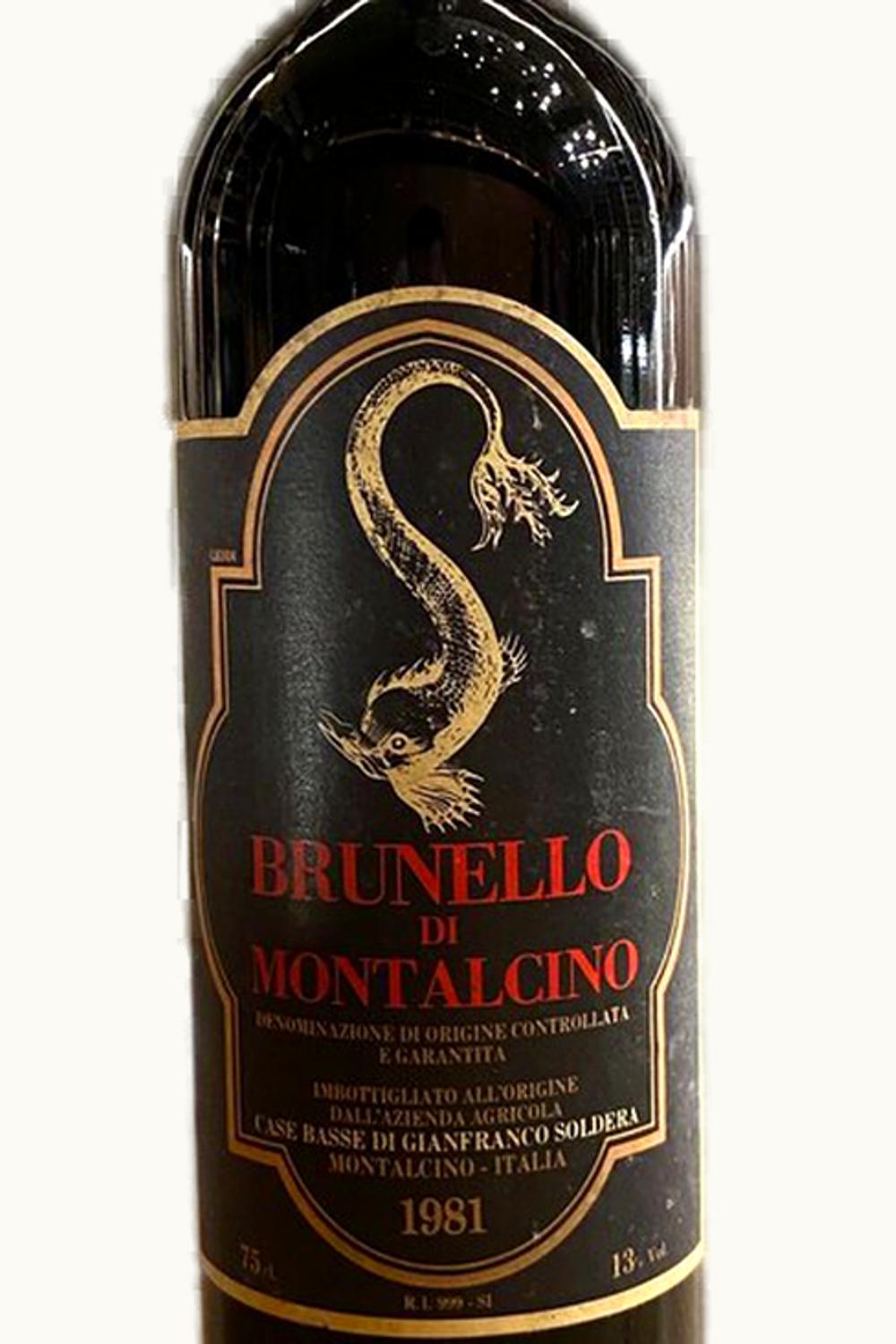 Basse di Gianfranco Soldera Brunello Montalcino, 1981