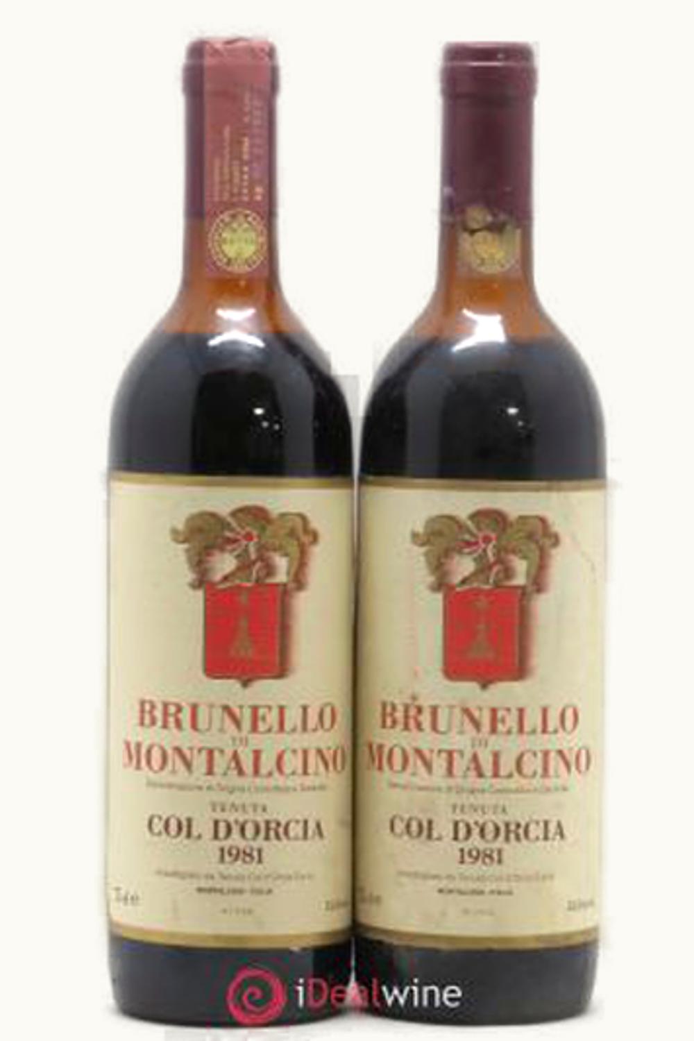 Tenute Col d'Orcia Tenute Col d'Orcia RSRV Brunello di Montalcino, 1981