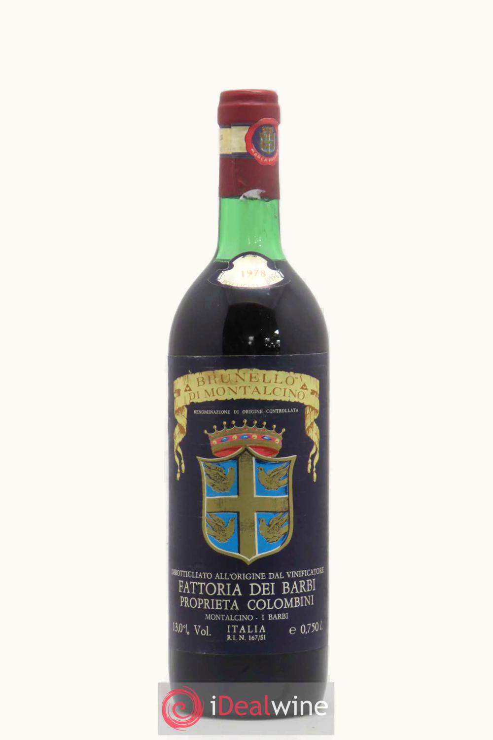 Fattoria dei Barbi Brunello di Montalcino DOCG, 1978