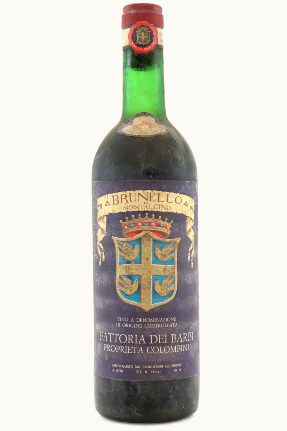 Fattoria dei Barbi DOCG Brunello di Montalcino, 1972
