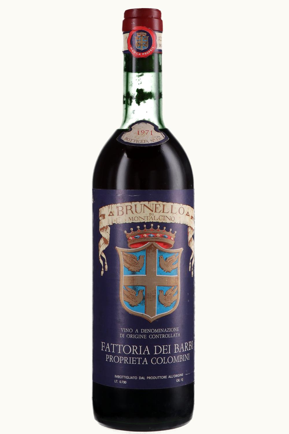 Fattoria dei Barbi DOCG Brunello di Montalcino, 1971
