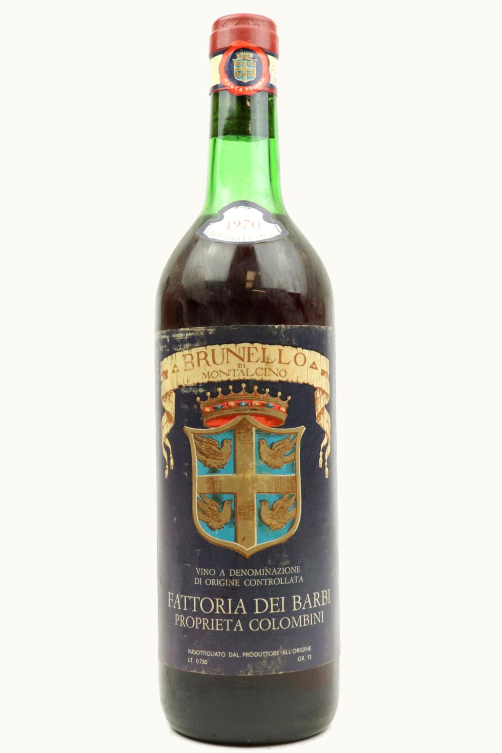 Fattoria dei Barbi DOCG Brunello di Montalcino, 1970
