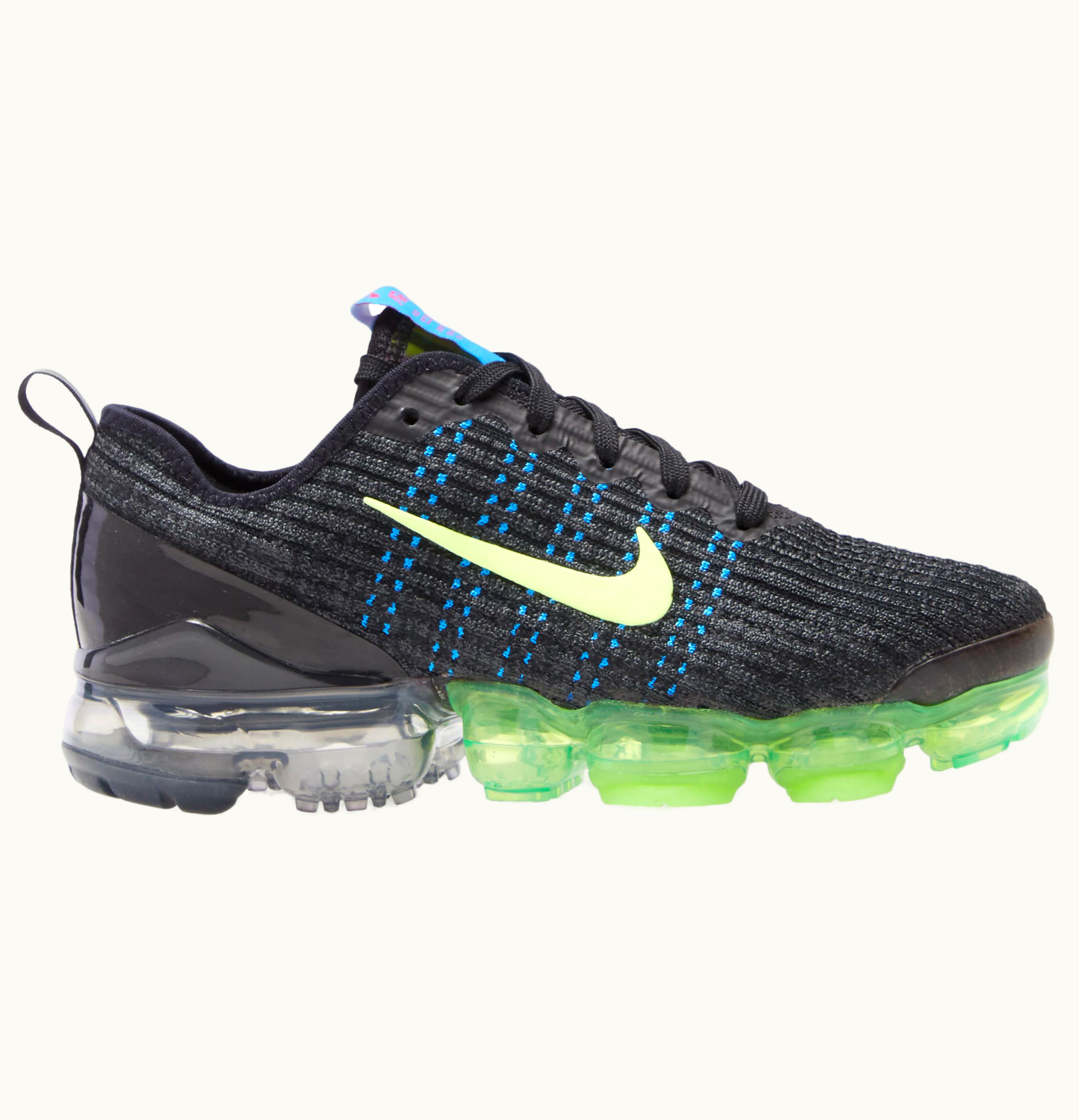 Nike Nike Air VaporMax Flyknit 3 Black Blue Volt GS