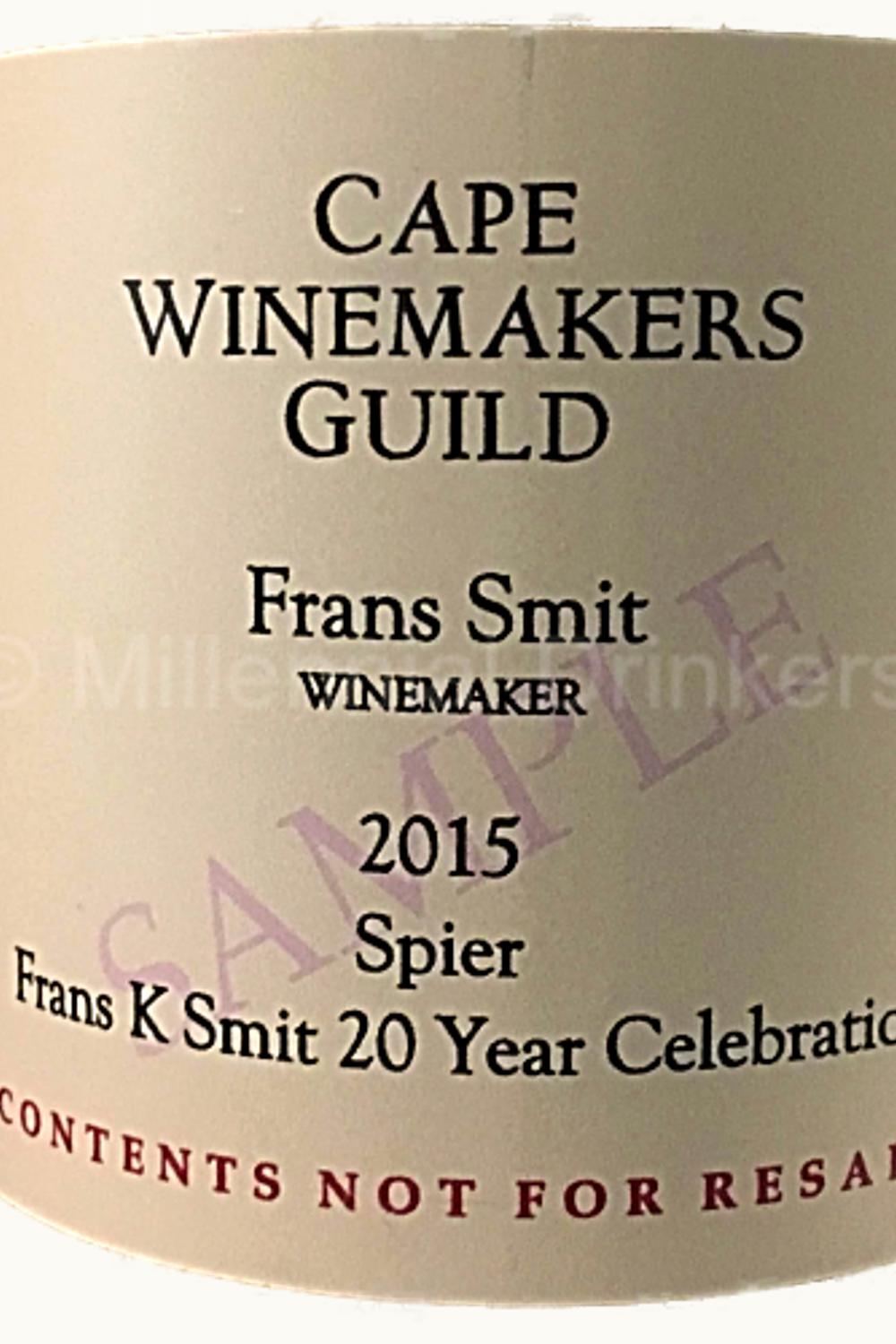 Spier Franz K Smith Stellenbosch Coastal, 2015