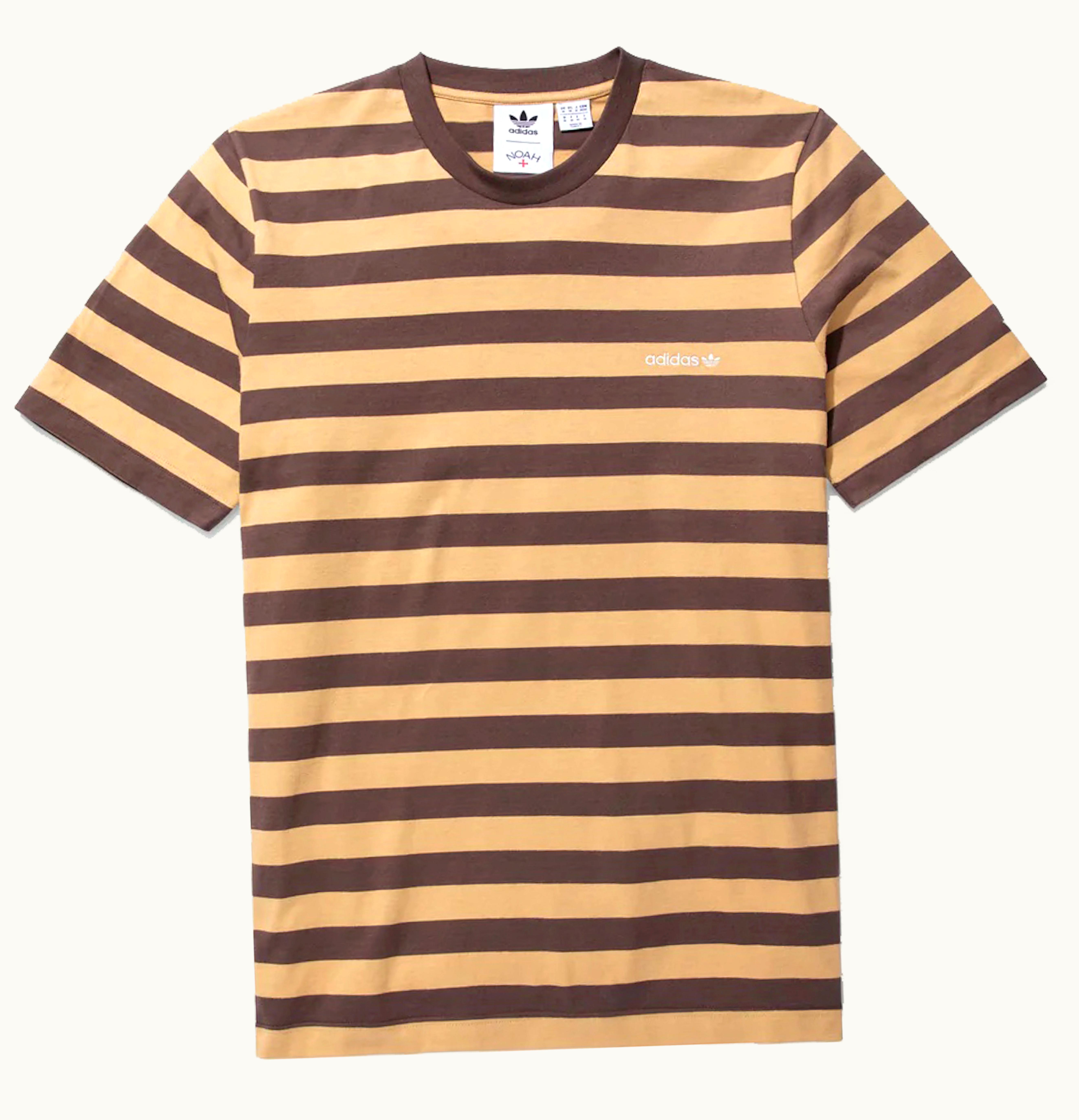 NOAH Noah x adidas Striped Top Tan Brown
