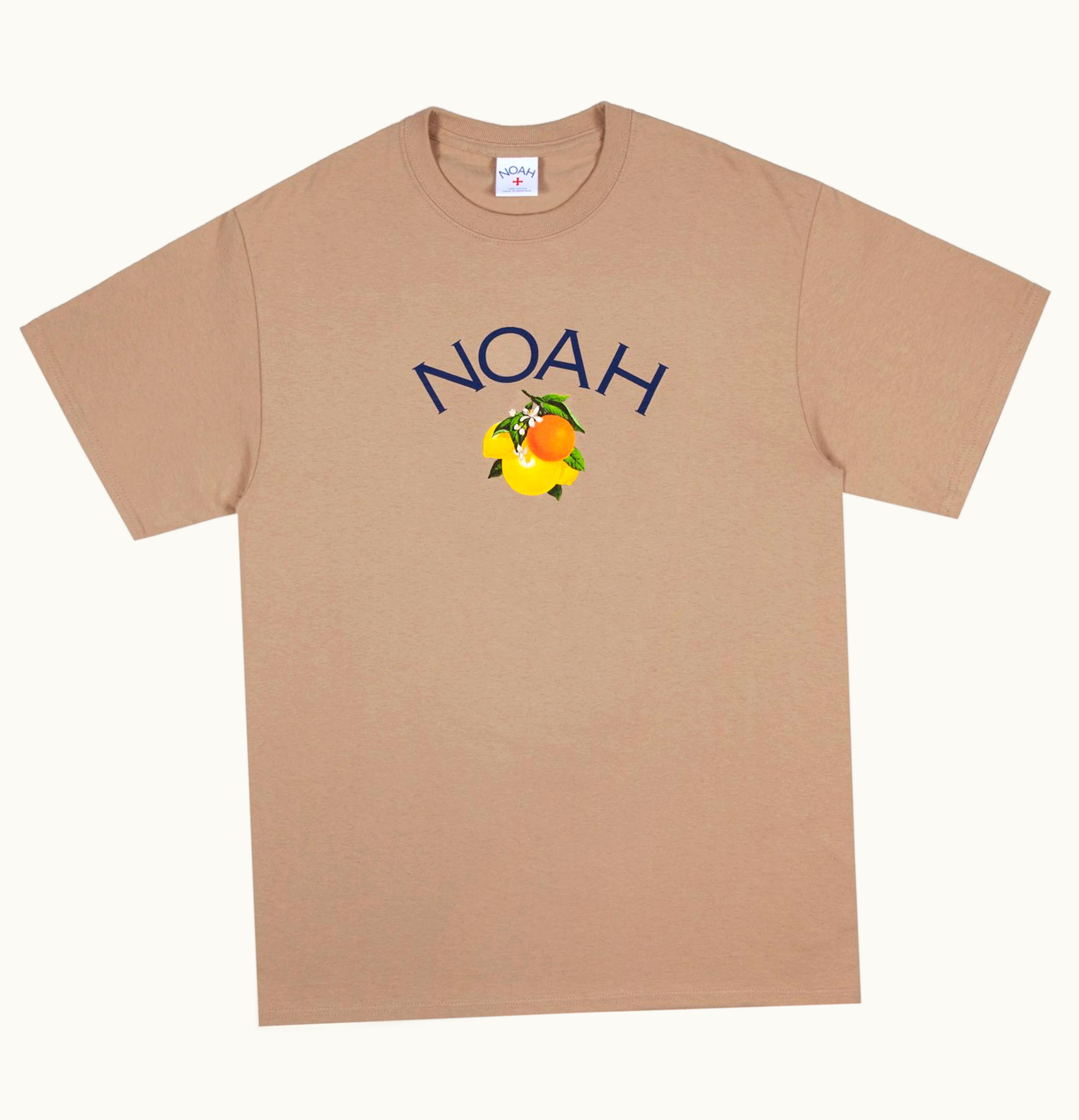 NOAH Noah Citrus Core Logo Tee Sand