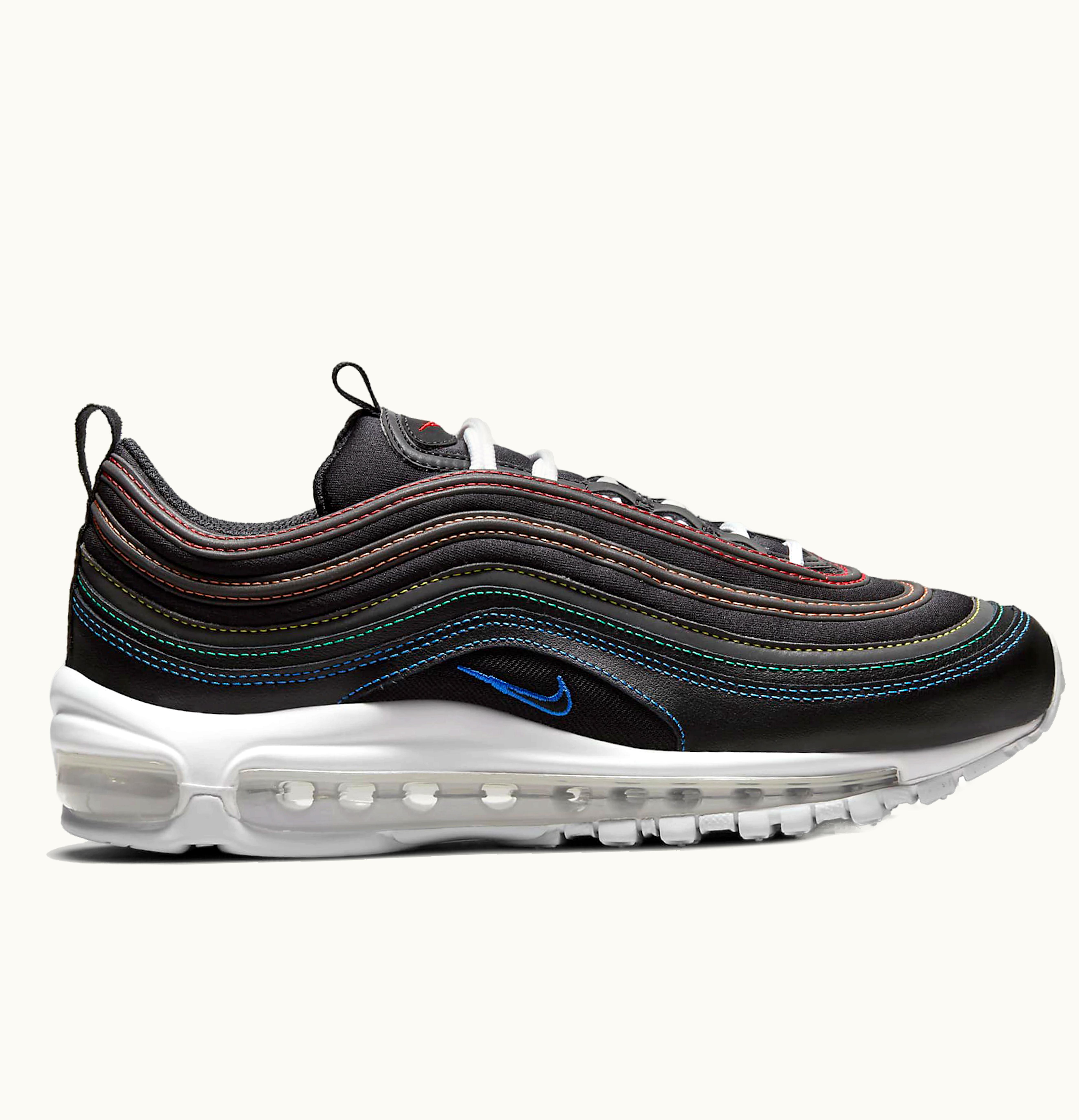 Nike Nike Air Max 97 Black Rainbow Stitching W