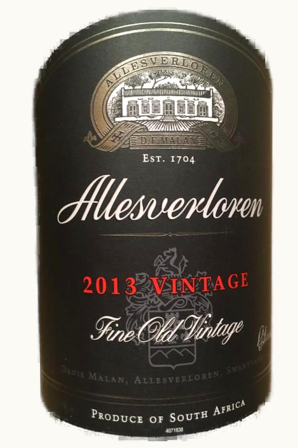Allesverloren Estate Fine Old Cape Vintage, 2013