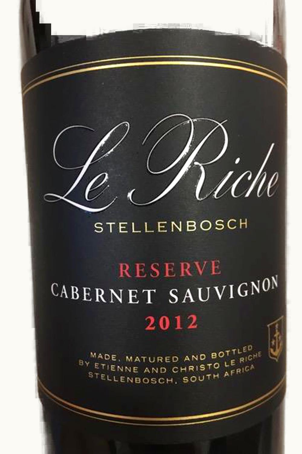 Le Riche RSRV Cab Sauv, 2012
