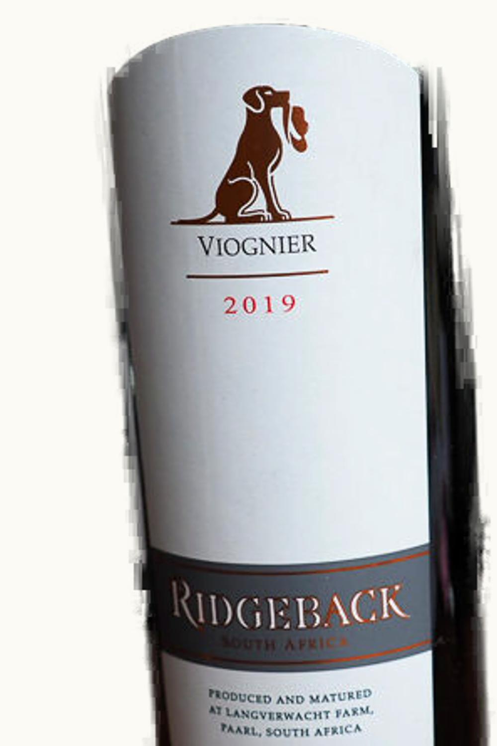 Ridgeback Ridgeback VIognier, 2008