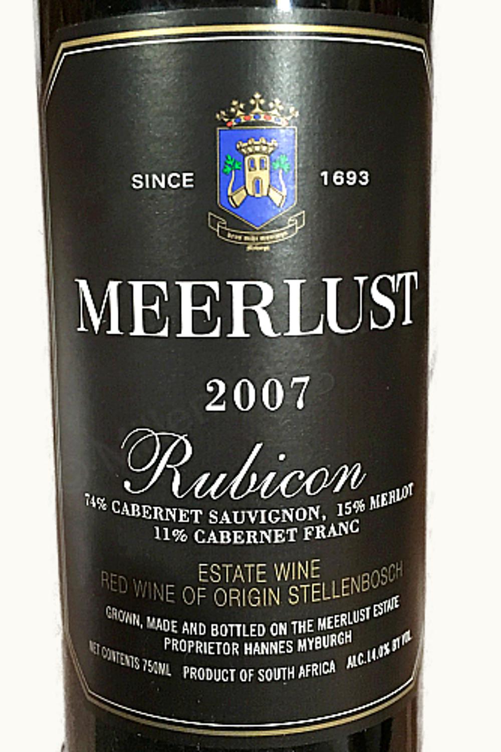 Meerlust Meerlust Rubicon, 2007