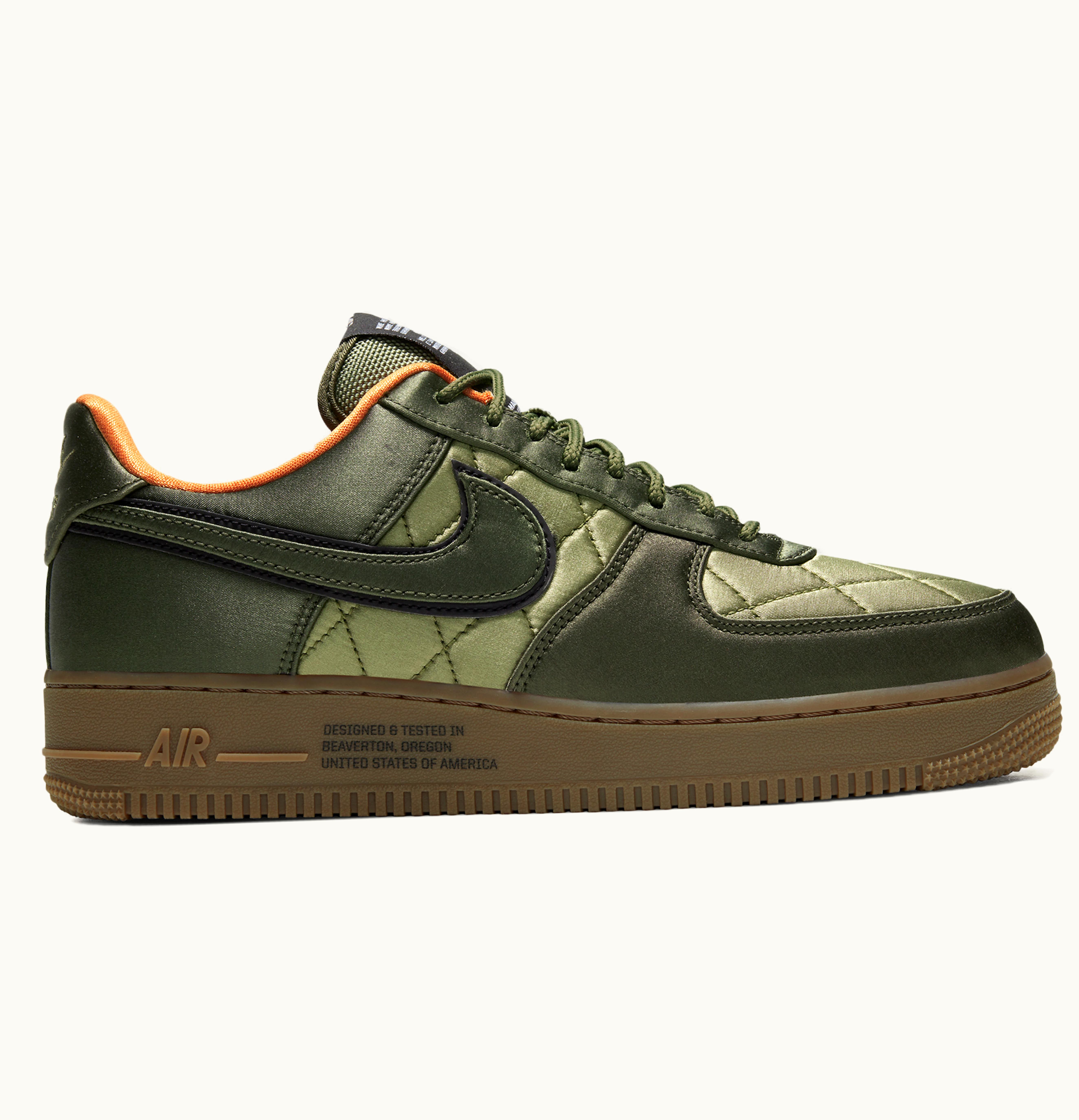 Nike Nike Air Force 1 Low Quilted Satin Pack Cargo Khaki
