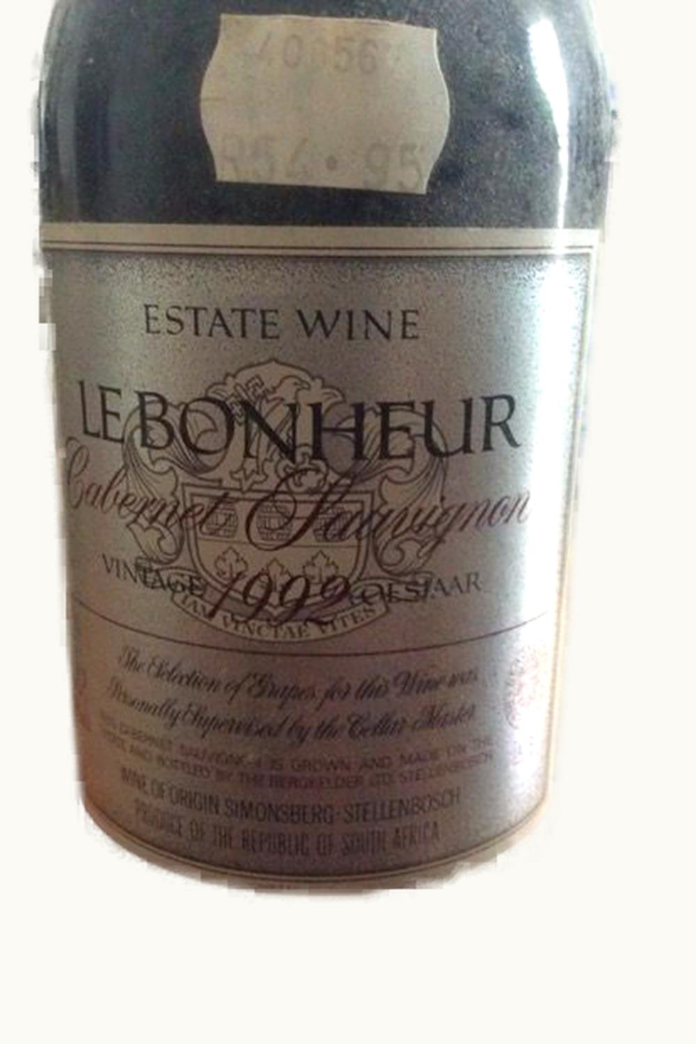 Le Bonheur Estate Le Bonheur Estate Cab Sauv, 1992