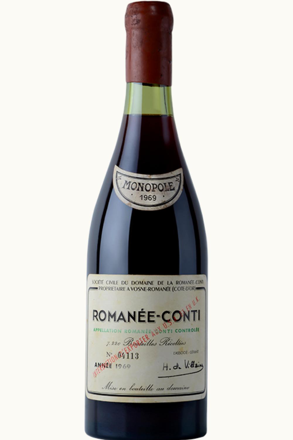 Domaine de la Romanée-Conti Domaine de la Romanée-Conti Côte de Nuit Romanée Conti, 1969