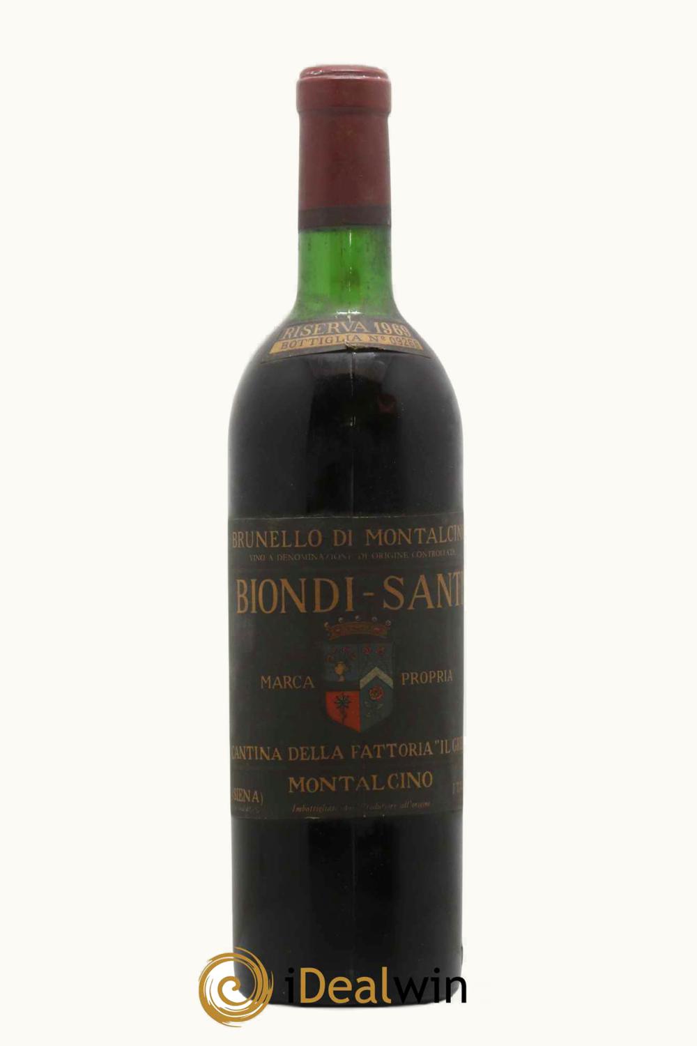 Biondi Santi Biondi Santi Riserva DOCG Brunello di Montalcino, 1969