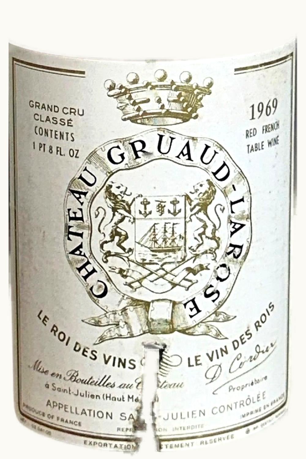 Château Gruaud-Larose Château Gruaud-Larose St-Julien, 1969