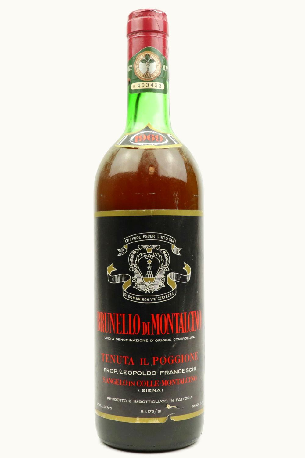 Poggione Poggione DOCG Brunello di Montalcino, 1969