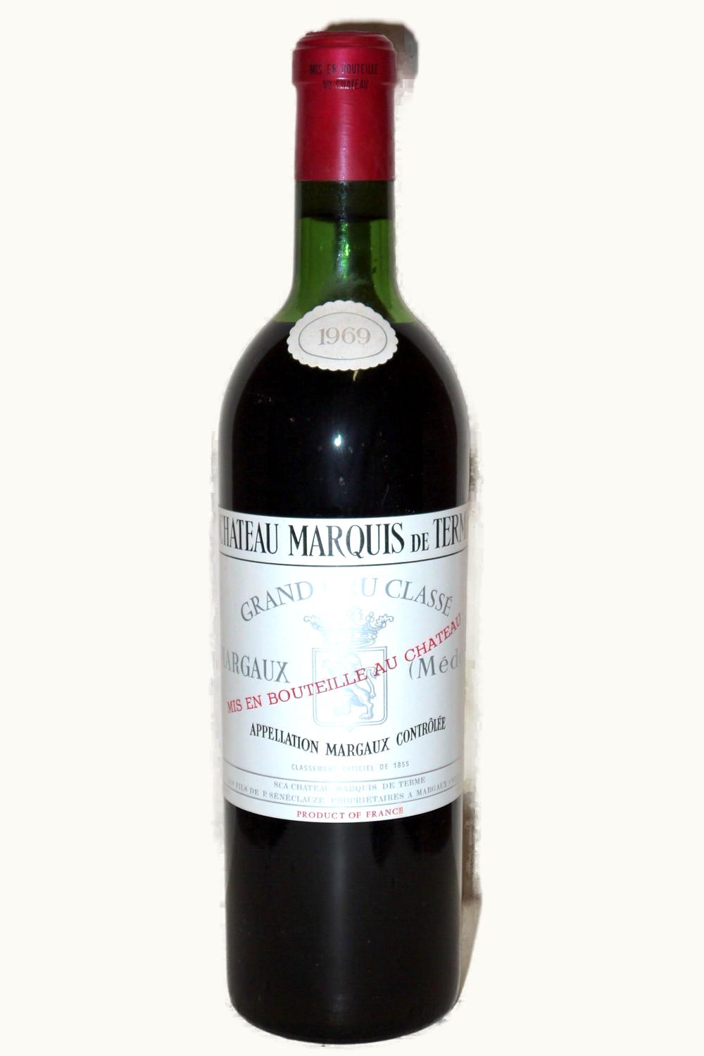 Château Marquis de Terme Château Marquis de Terme Margaux, 1969