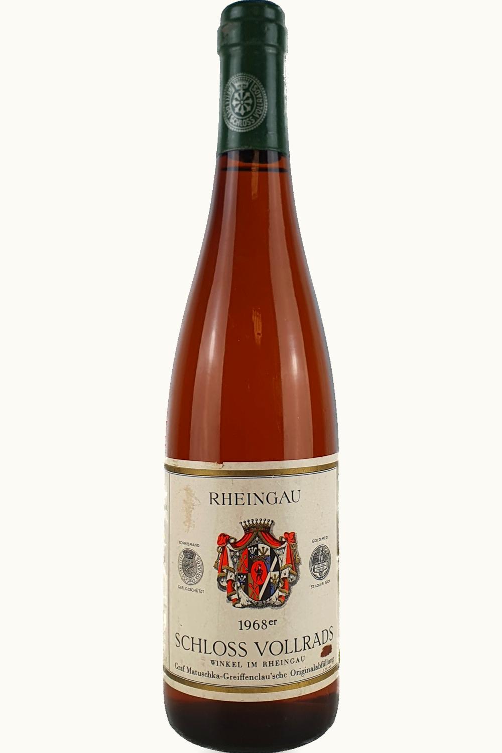 Schloss Vollrads Schloss Vollrads Riesling Rheingau, 1968