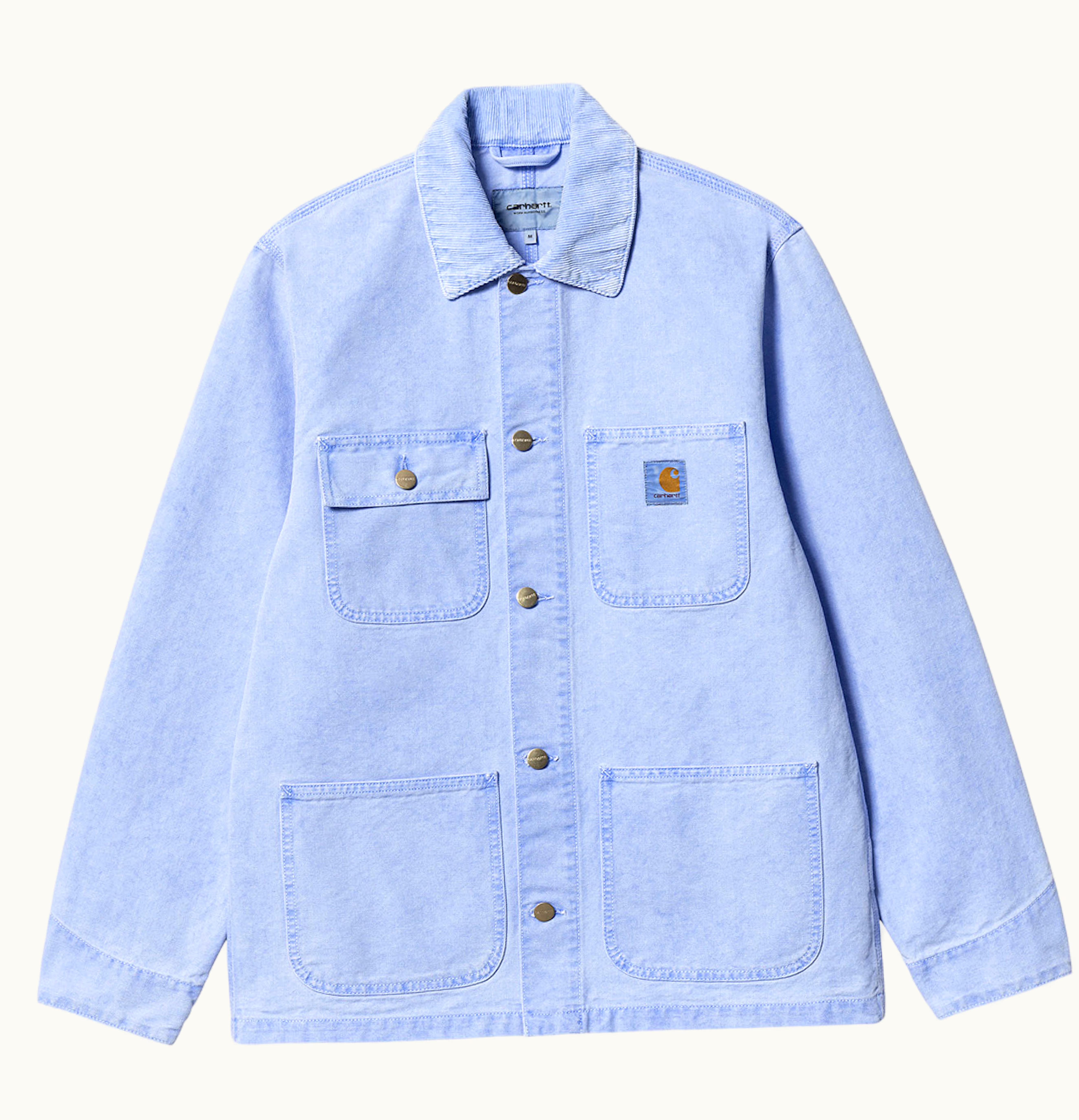 Carhartt WIP Carhartt WIP Michigan Dearborn Canvas 12oz Summer Coat Icy Water Faded