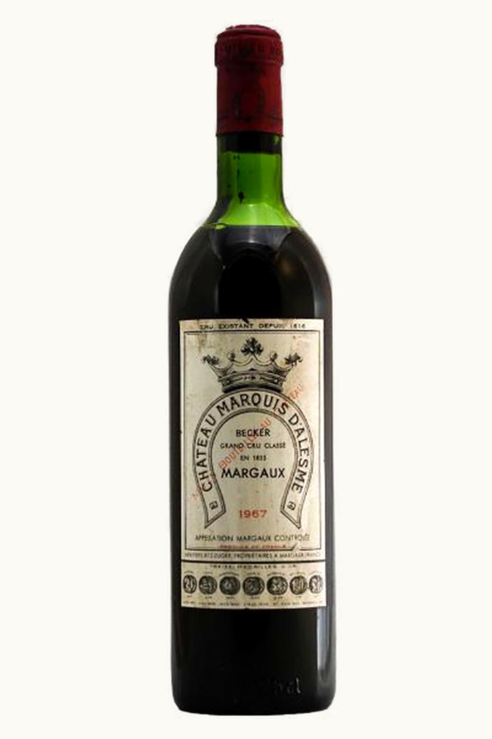Château Marquis d'Alesme Becker Château Marquis d'Alesme Becker Margaux, 1967