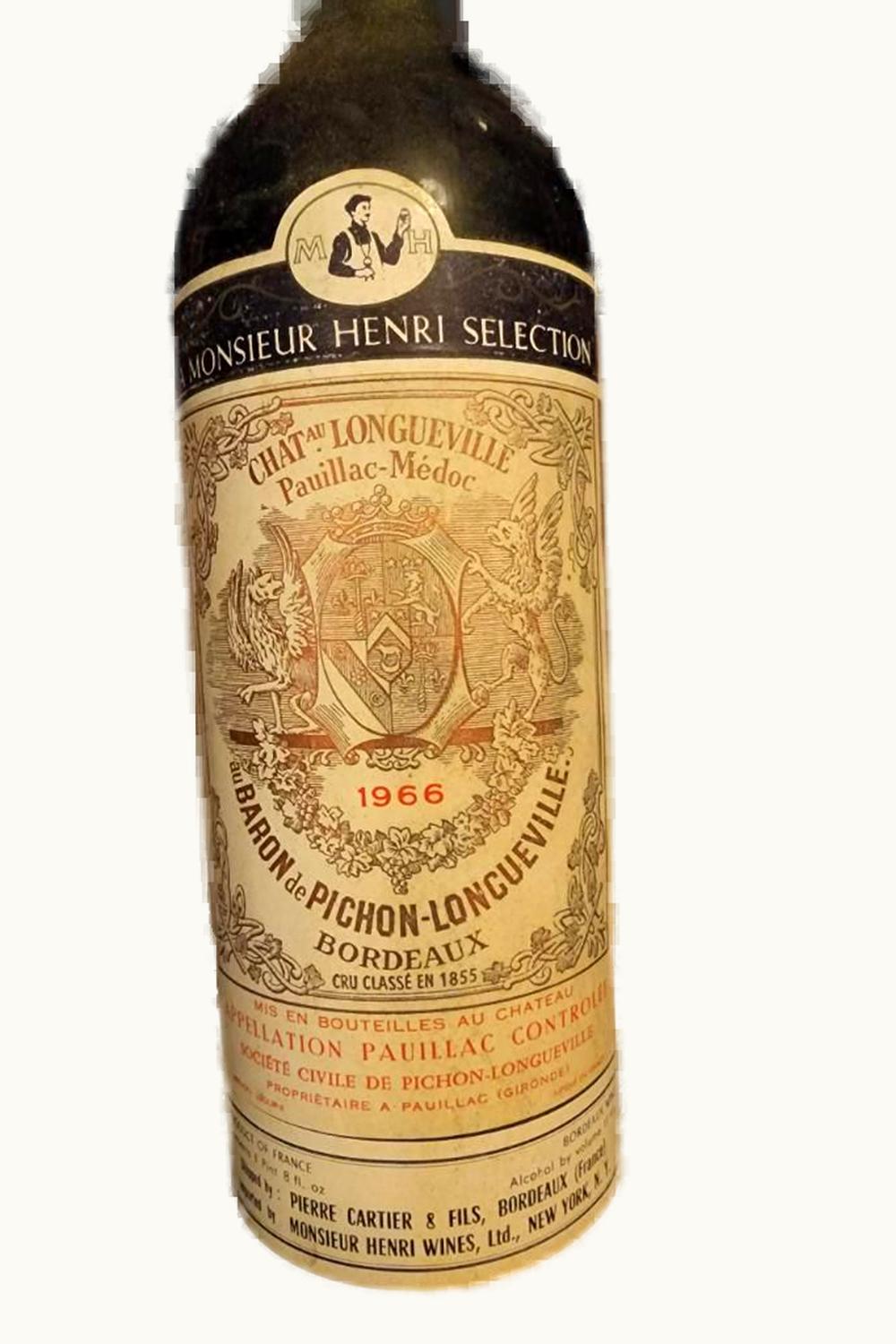 Château Pichon Longueville Baron Pauillac, 1966