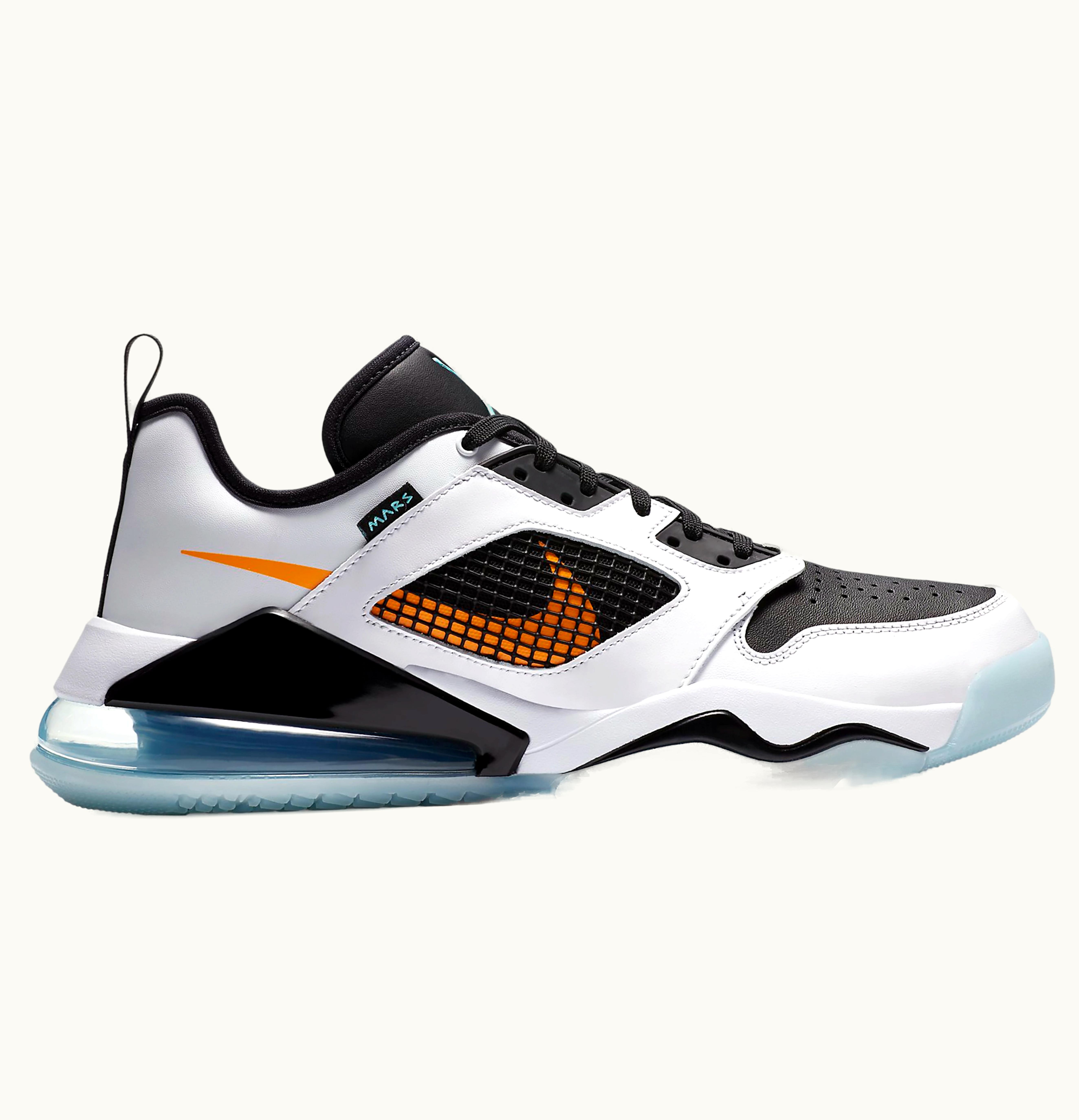 Jordan Air Jordan Mars 270 Low White Black Orange Aqua
