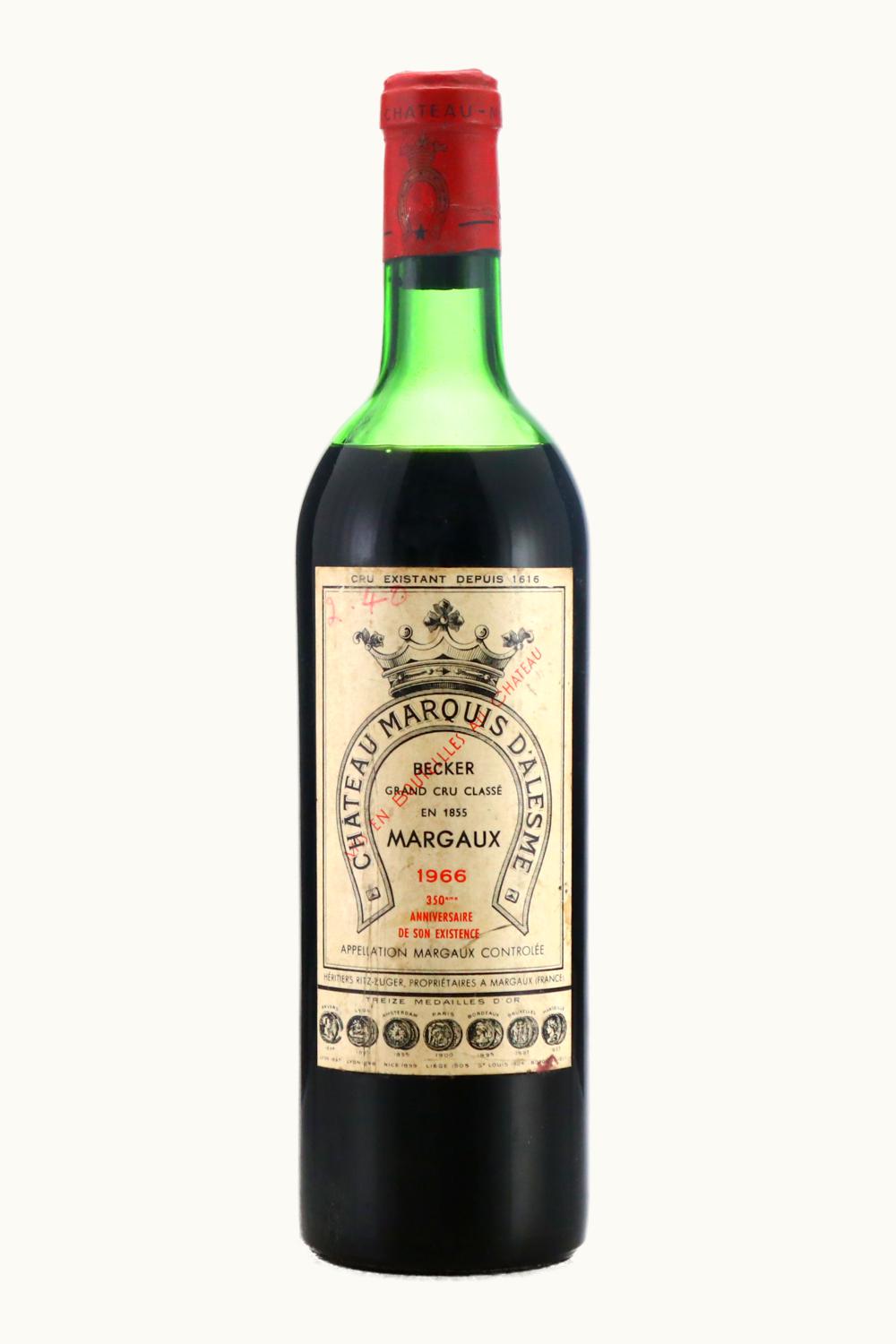 Château Marquis d'Alesme Becker Margaux, 1966
