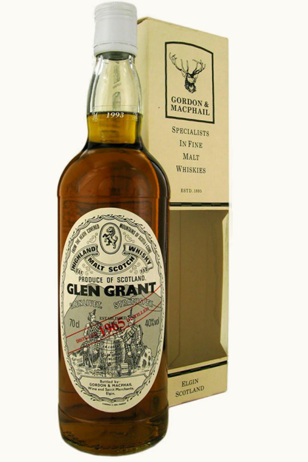 Gordon & MacPhail Glen Grant Vintage Single Malt Scotch Whisky, 1965
