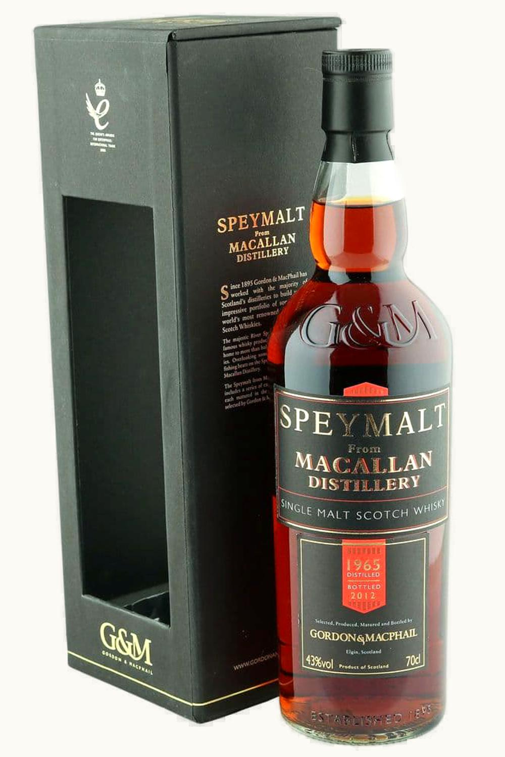 Gordon & MacPhail Speymalt Macallan Single Malt Scotch Whisky, 1965