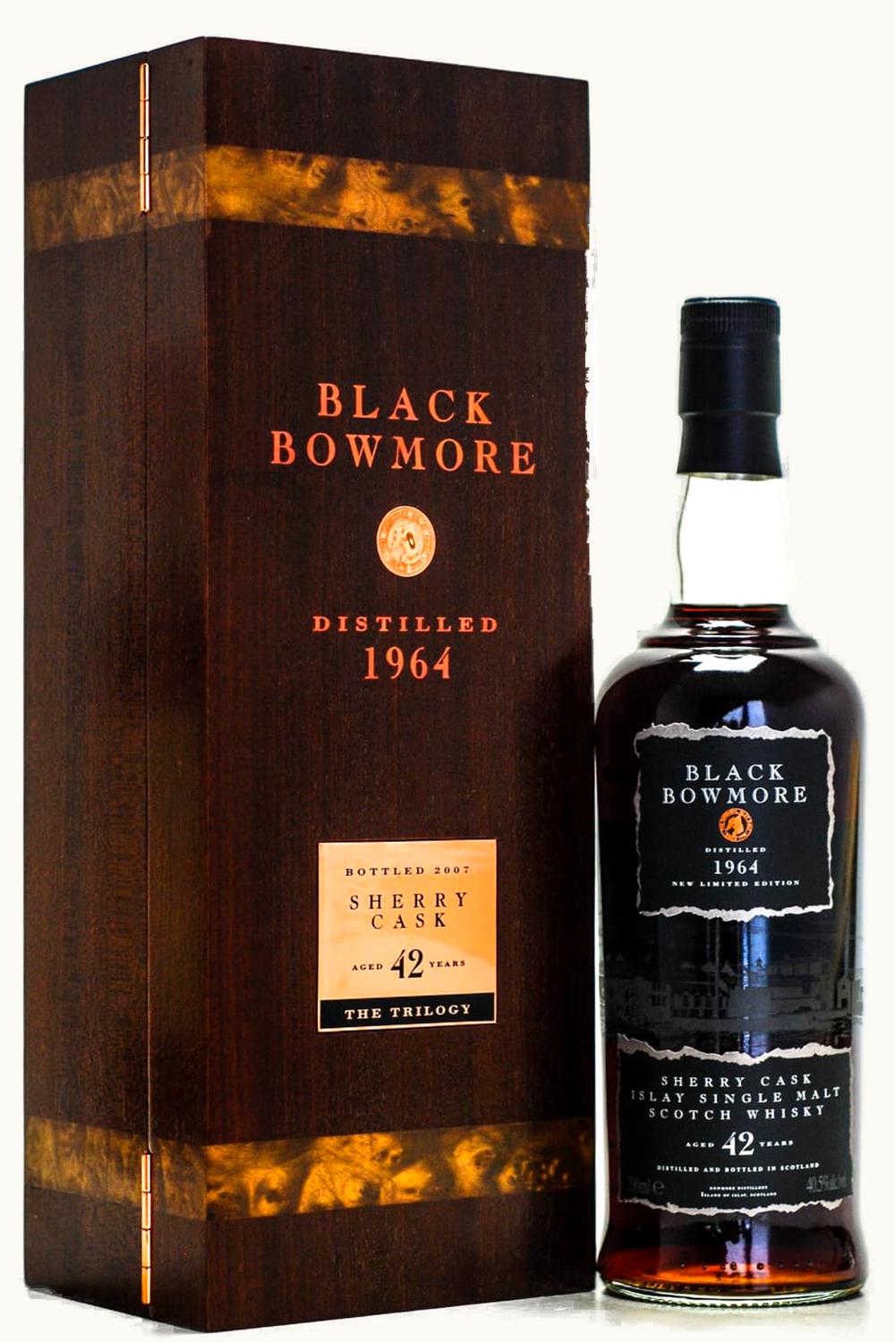 Bowmore Black The Trilogy 42 Year Old Single Malt Scotch, 1964