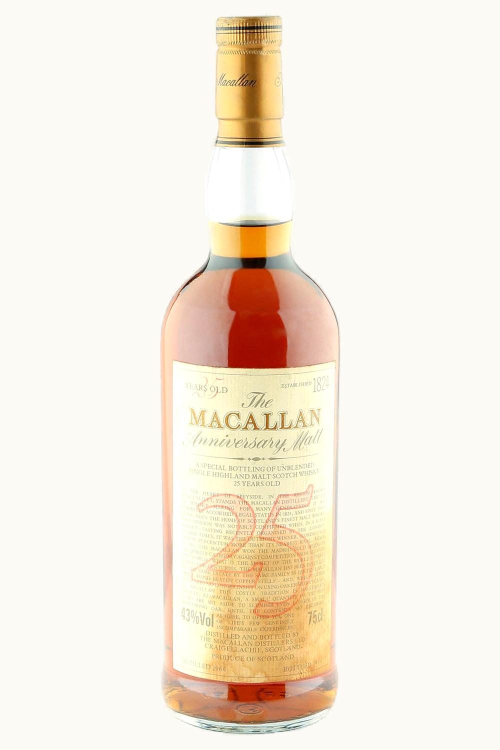 The Macallan The Macallan Anniversary Malt 25 Year Old Single Malt Scotch, 1964