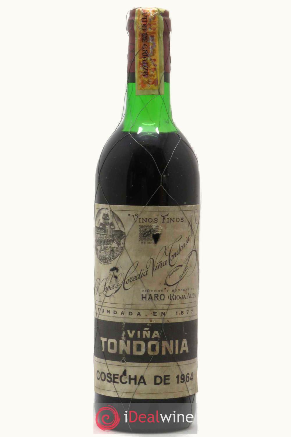 R. López de Heredia R. López de Heredia Viña Tondonia Gran Reserva Rioja, 1964