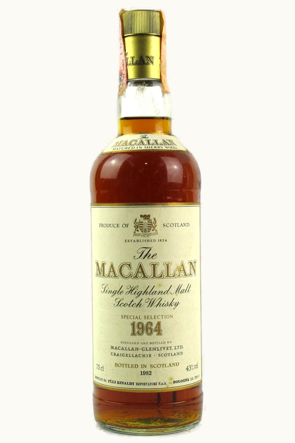 The Macallan The Macallan 18 Year Old Sherry Oak Single Malt Scotch Whisky, 1964