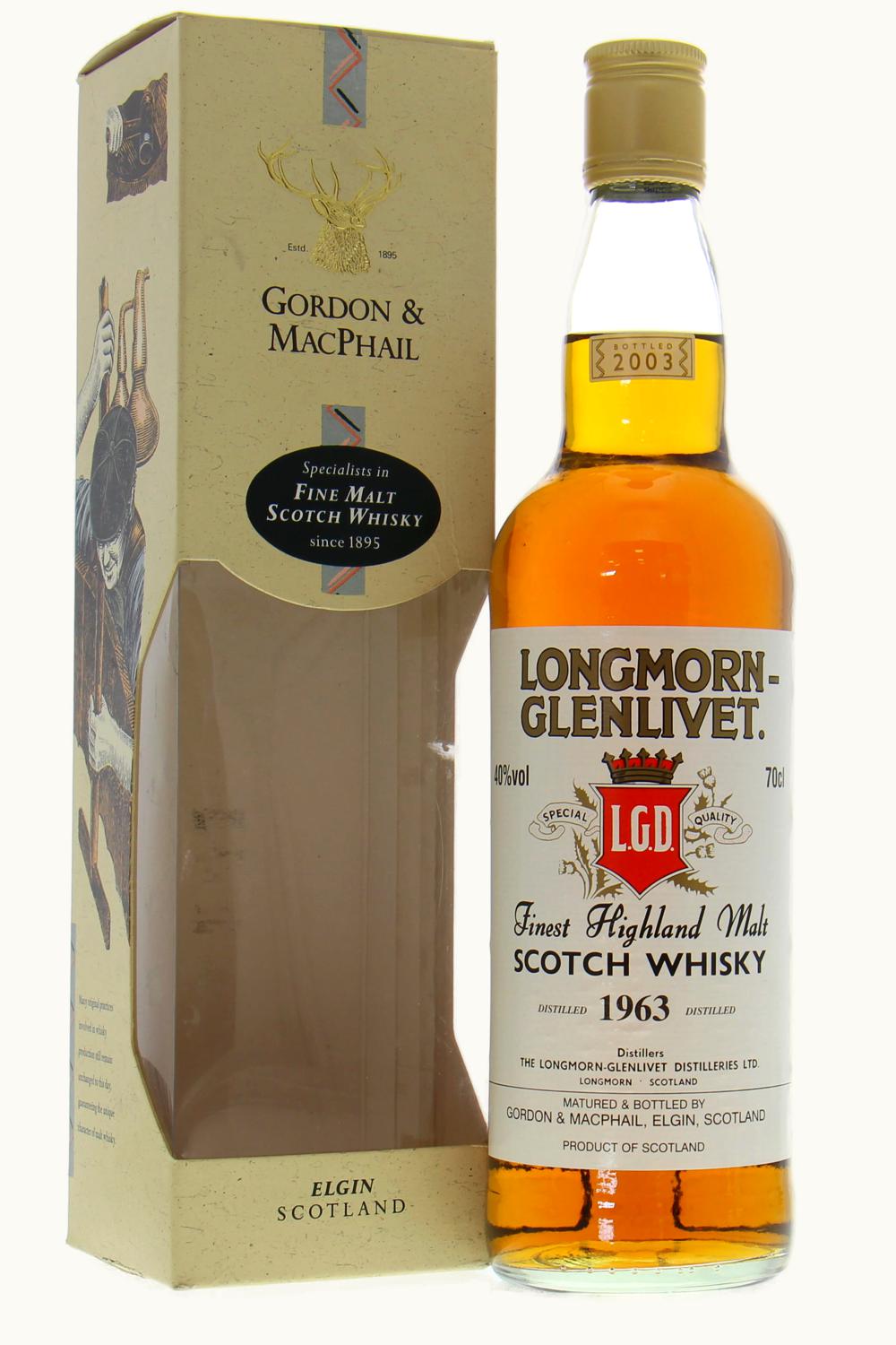Gordon & MacPhail Gordon & MacPhail Longmorn Vintage Single Malt Scotch Whisky, 1963