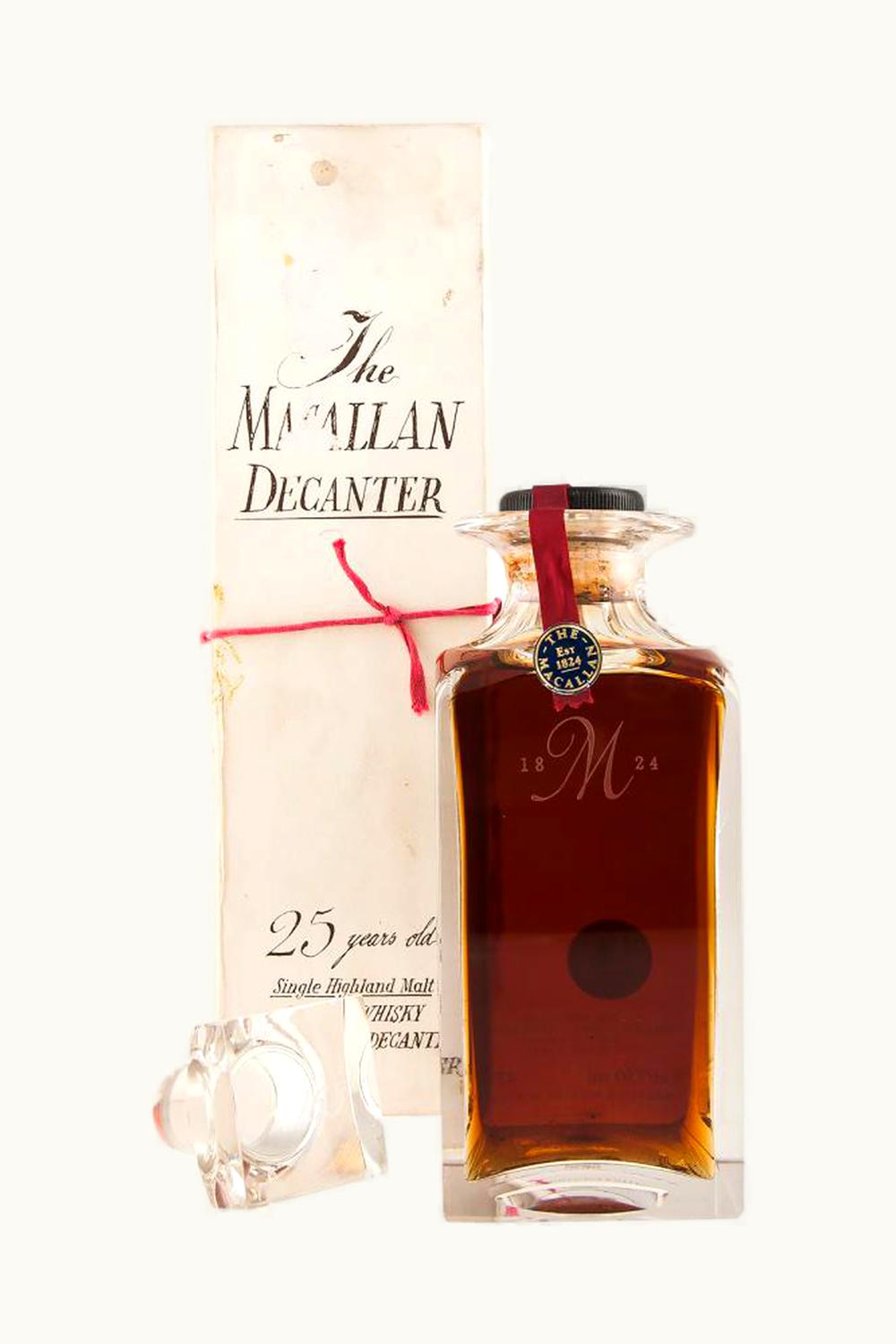 The Macallan The Macallan Decanter 25 Year Old Single Malt Scotch Whisky, 1963