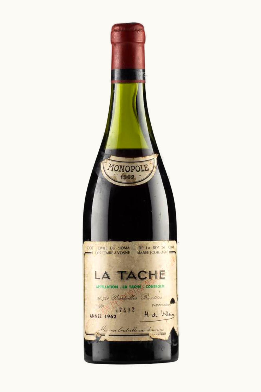 Domaine de la Romanée-Conti Domaine de la Romanée-Conti Tâche Grand Cru Monopole Côte de Nuits, 1962 UZ0715073