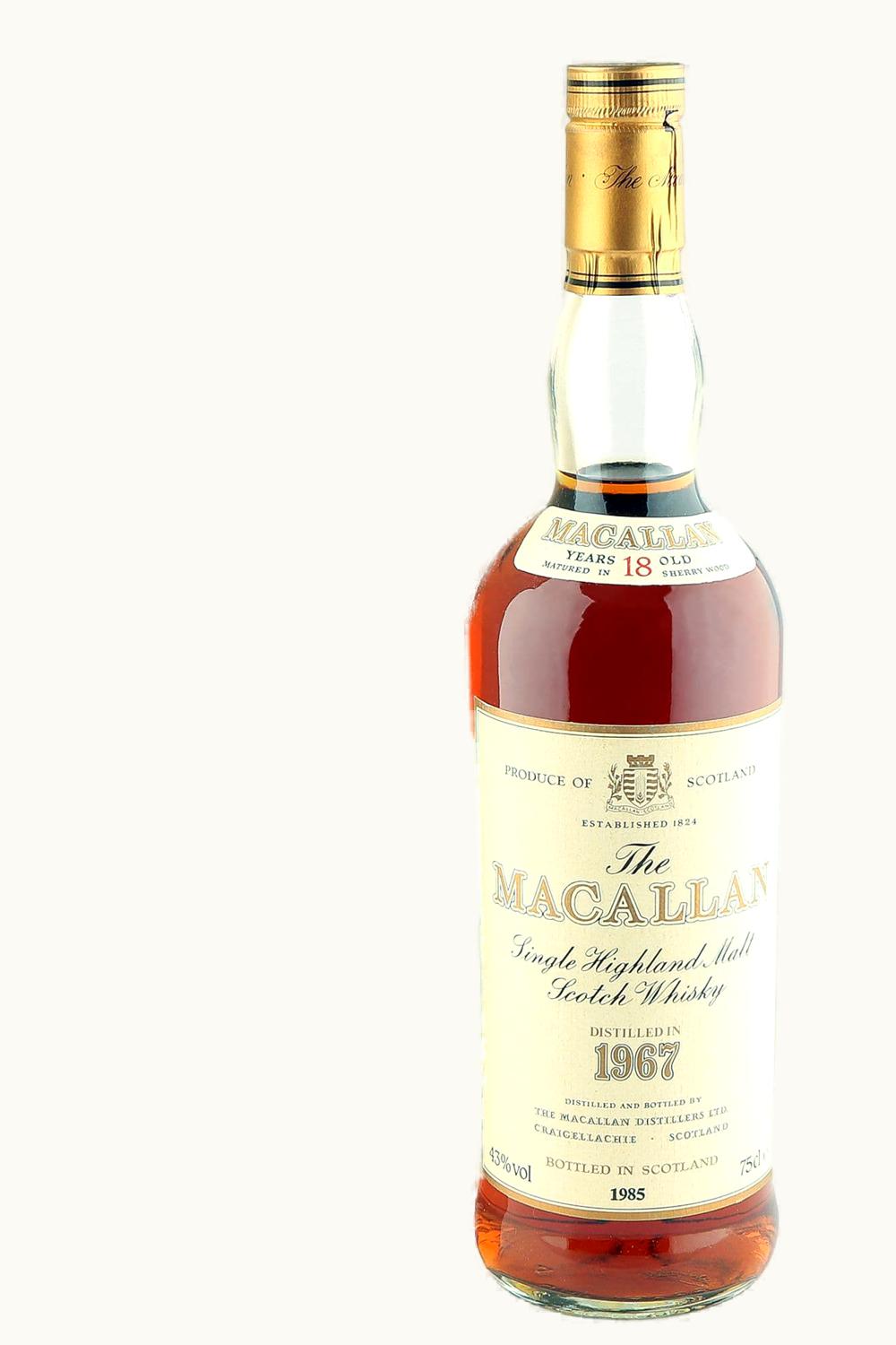 The Macallan The Macallan 18 Year Old Sherry Oak Single Malt Scotch Whisky, 1962