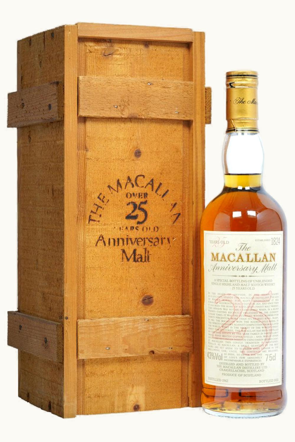 The Macallan The Macallan Sherry Oak 25 Year Old Single Malt Scotch Whisky, 1962