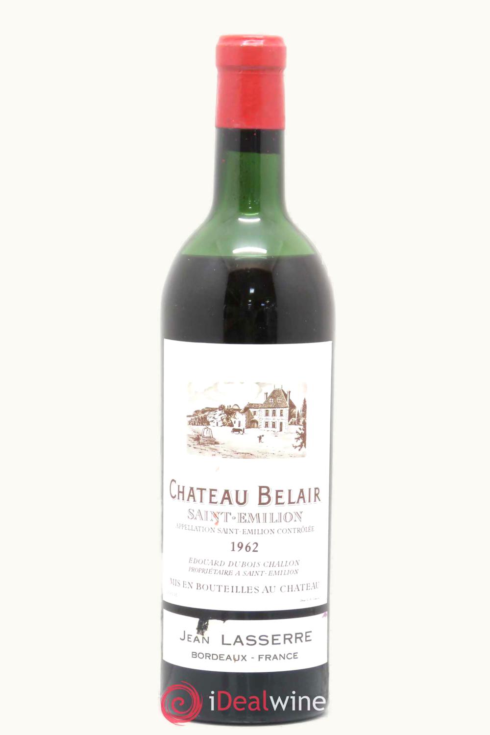 Château Bélair-Monange Château Bélair-Monange St. Émilion Grand Cru, 1962