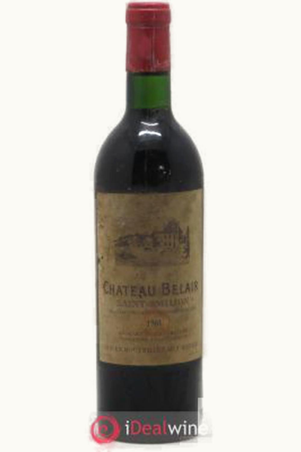 Château Bélair-Monange Château Bélair-Monange St. Émilion Grand Cru, Bordeaux, 1961